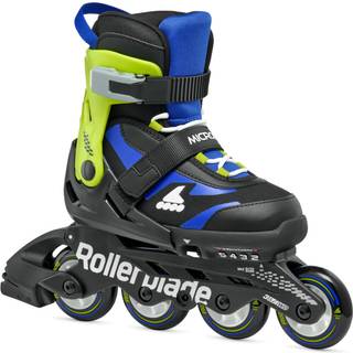 Rollerblade Microblade Kids Justerbar Fitness Inline Skate Sort/Bl? Junior Youth Performance Inline Sk?jter