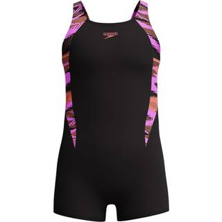 Girls' HyberBoom Splice legsuit Black/Pink - Purple