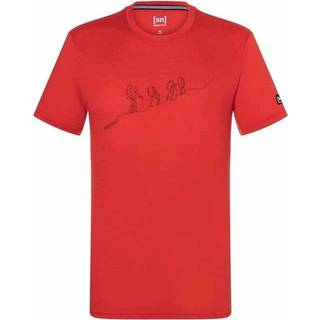 super.natural Hiking Tee Merino-shirt Herrer størrelse 56 - XXL farve brun/beige