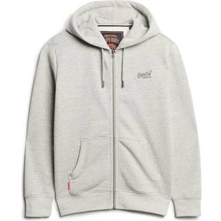 Superdry Superdry Grey Essential Logo Slim Fit Zip Hoodie