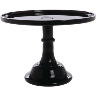 Black Raspberry 12 """" Glass Cake Stand - af Mosser Glass