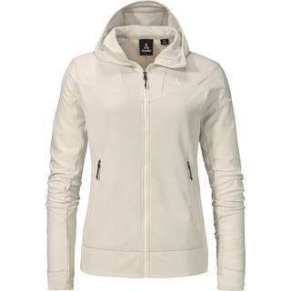 Schöffel Women's Fleece Hoody Style Blaueis Fleecejakke Damer størrelse 42 farve beige