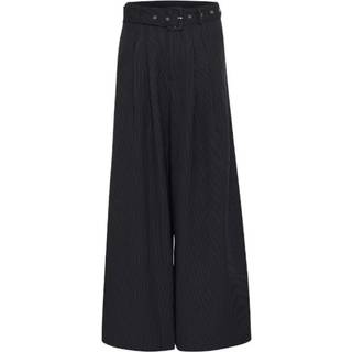 My Essential Wardrobe Vittamw High Wide Pant Bukser 10704999 Dark Sapphire Blue W. Stripe (40)