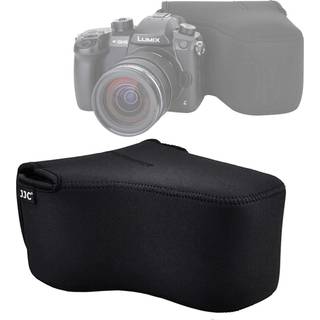 JJC Ultra Light Neopren Kamerataske Pouch Taske til Canon EOS R EOS RP +24-105mm Objektiv 80D 70D 750D +18-135/17-85/18-55mm Nikon D7500 D7200 D5