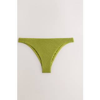 Next Green Crinkle High Leg Bikini Bottoms