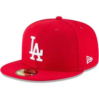 Ny æra X MLB Men's Los Angeles Dodgers Basic 56Fifty Fitted Hat Scarlet Red 7 1/8