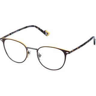 Sting VST556 0SDN 50 Briller Mænd Brun - Matte Dark Brown On Mustard Yellow - 50mm
