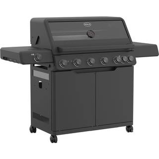 AllFlame Hero 6 Gasgrill 28000 watt fra Rösle - Sort farve - rustfrit stål/aluminium