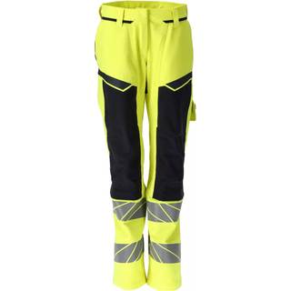 MASCOT® Bukser med knælommer Hi-Vis Gul/Mørk Marine 21078-284-17010 82C40