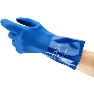 Alphatec 23-200 Fødevare godkendt PVC kemikaliehandske, længde 300 mm tykkelse 1,6 mm