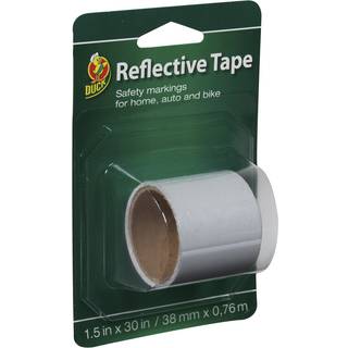 Duck Brand 896385 Selvkl?bende reflekterende b?nd 1,5-tommer x 30-tommer enkelt rulle hvid
