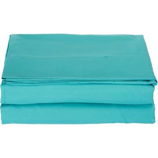 Luksus fladt ark på Amazon Elegant Comfort Wrinkle-Free 1500 Premier Hotel Quality 1-Piece Flat Sheet Fuld størrelse turkis