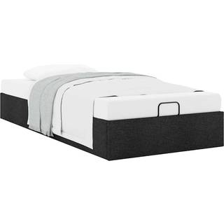 Osmannisk Sengeramme Uden Madras Stof Farvet - Mørkegrå / 80 x 200 cm