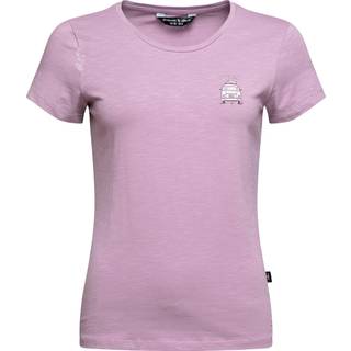 Chillaz Women's Gandia E Ciao T-Shirt T-shirt Damer størrelse 38 farve lilla/pink