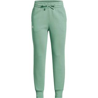 Under Armour Rival Fleece Girls' Joggers Silica Green / White YLG (149 - 160 cm)