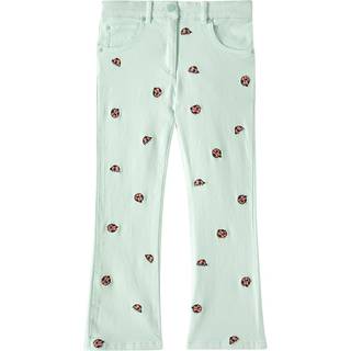 Stella McCartney Kids Embroidered jeans - green - Y 8