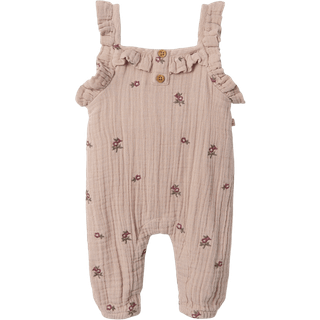 Lil Atelier Shadow Gray Blomster Overall Bukser