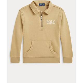 Polo Ralph Lauren Boys Beige Logo French Terry Collared Sweatshirt1.5 Yrs