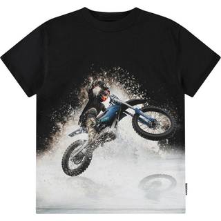 Molo Riley Short-Sleeved T-Shirt Water Wheelie 104cm  Sort  104 cm  mand