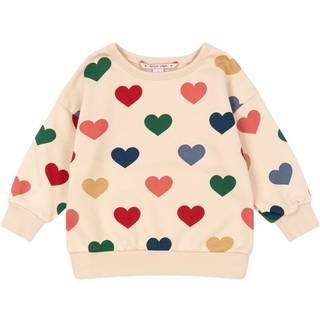 Konges Sløjd Lou Sweatshirt Bon Coeur Coloré 18 months  Creme  18 måneder  kvinde