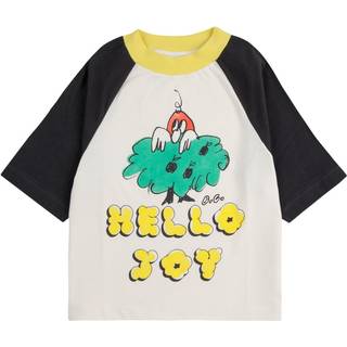 Bobo Choses Hello Joy Ranglan T-shirt Med Ærmer Offwhite 2-3 Y  Creme  2-3 år  mand