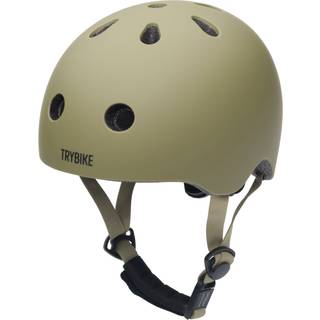 Trybike Cykelhjelm med retrolook – vintagegrøn XS