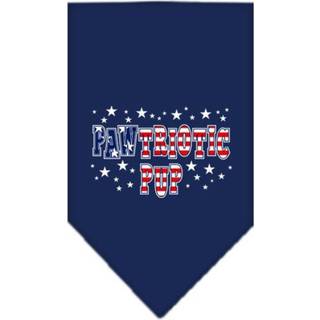 Pawtriotic Pup Screen Print Bandana Navy Blue Small