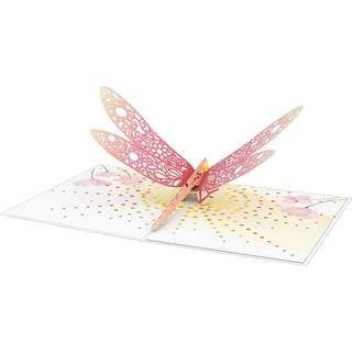 LovePop Happy Mothers Day Dragonfly Pop -Up Card - Mothers Day Card - Håndlavet 3D -pop -up lykønskningskort til hende - Mødre Day Love Card 5 X