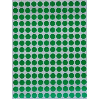 Small Dot Stickers tommer 8 mm (5/16) - 2700 pakke farvekodningsetiketter i gr?n