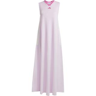 Tiro Cut 3-Stripes Soft Mesh Long kjole - Ice Lavender