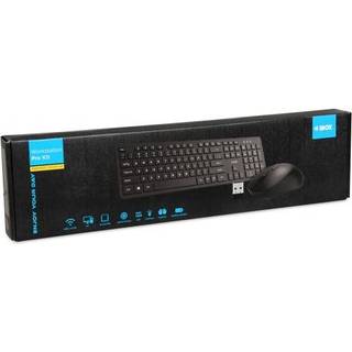 iBOX Workstation Pro Kit - keyboard and mouse set - QWERTY - black Input Device - Tastatur & Mus sæt - Sort