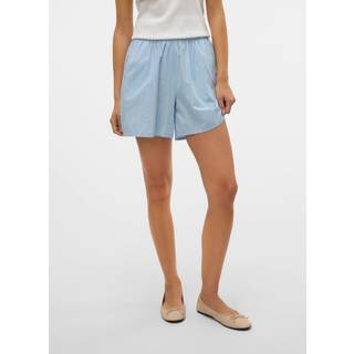 VERO MODA dame shorts VMCHARLOTTE - Airy Blue Stripes Cloud dancer/twill - XL