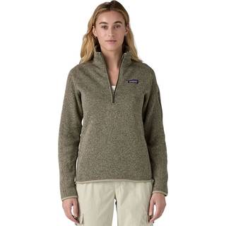 Patagonia Women's Better Sweater 1/4 Zip Fleecesweatere Damer størrelse XL farve olivengrøn/grå