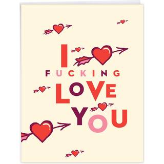 Nobleworks - Funny Valentines -kort til voksne (8,5 x 11 tommer) - Big Naughty Romance lykønskningskort til Valentinsdag - Hjerte og Arrow J6941v