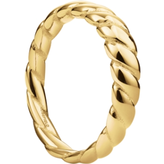 Rosefield JRSC Damenring Croissant Goldfarben