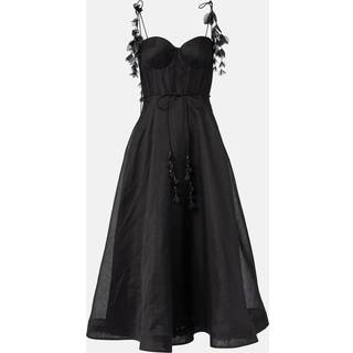 Zimmermann Natura linen and silk corset dress - blue - M