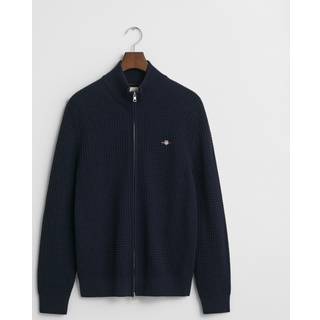 Gant Zip Cardigan Mørkeblå - L