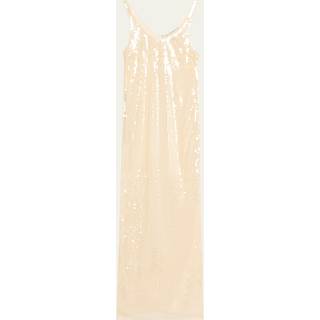 Stella McCartney Sheer sequined maxi dress - white - XXS