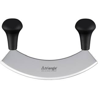 triangle Wiegemesser 14 cm einschneidig - Edelstahl - Griffe Kunststoff - Schwarz,Silber