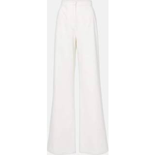 Max Mara Ruggero cotton wide-leg pants - white - L-XL
