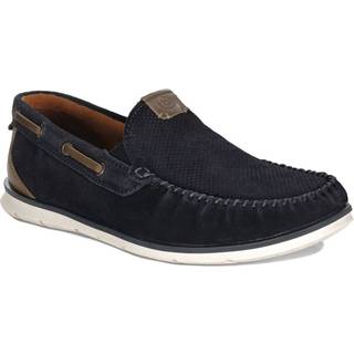 bugatti Herren Slipper blau Velours