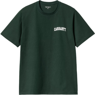 Carhartt WIP S/S University Script T-Shirt Conifer / White - XL