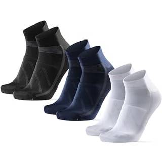 LOW-CUT CYCLING SOCKS - Black | Blue | White / 43-47 / 3-Pack