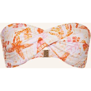 Seafolly Women's La Mer Twist Bandeau Bikinitop Damer størrelse 8 farve orange