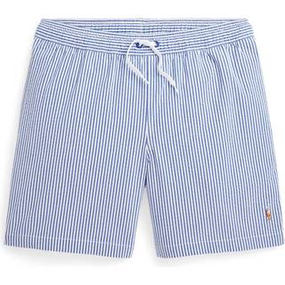 Polo Ralph Lauren Polo Ralph Lauren Blue Boys Traveler Stretch Seersucker Swim Shorts