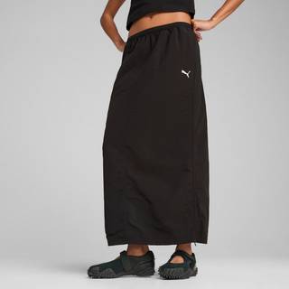 Women&#39;s Puma WARDROBE Essentials Woven Maxi Skirt, Black, Size XS, Clothing - Black - XS