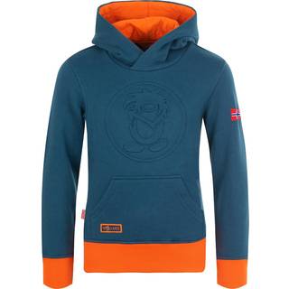 Trollkids Kid's Lillehammer Sweater Hoodie Børn størrelse 104 farve blå
