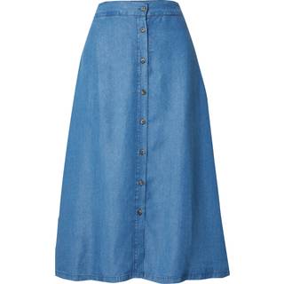 Mazine Women's Denim Midi Skirt Nederdel Damer størrelse XS farve blå