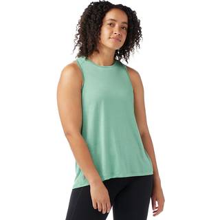 Smartwool Women's Active Ultralite High Neck Tank Merino undertøj Damer størrelse M farve turkis