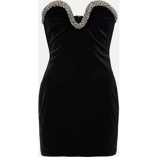 Roland Mouret Embellished velvet corset dress - black - XL